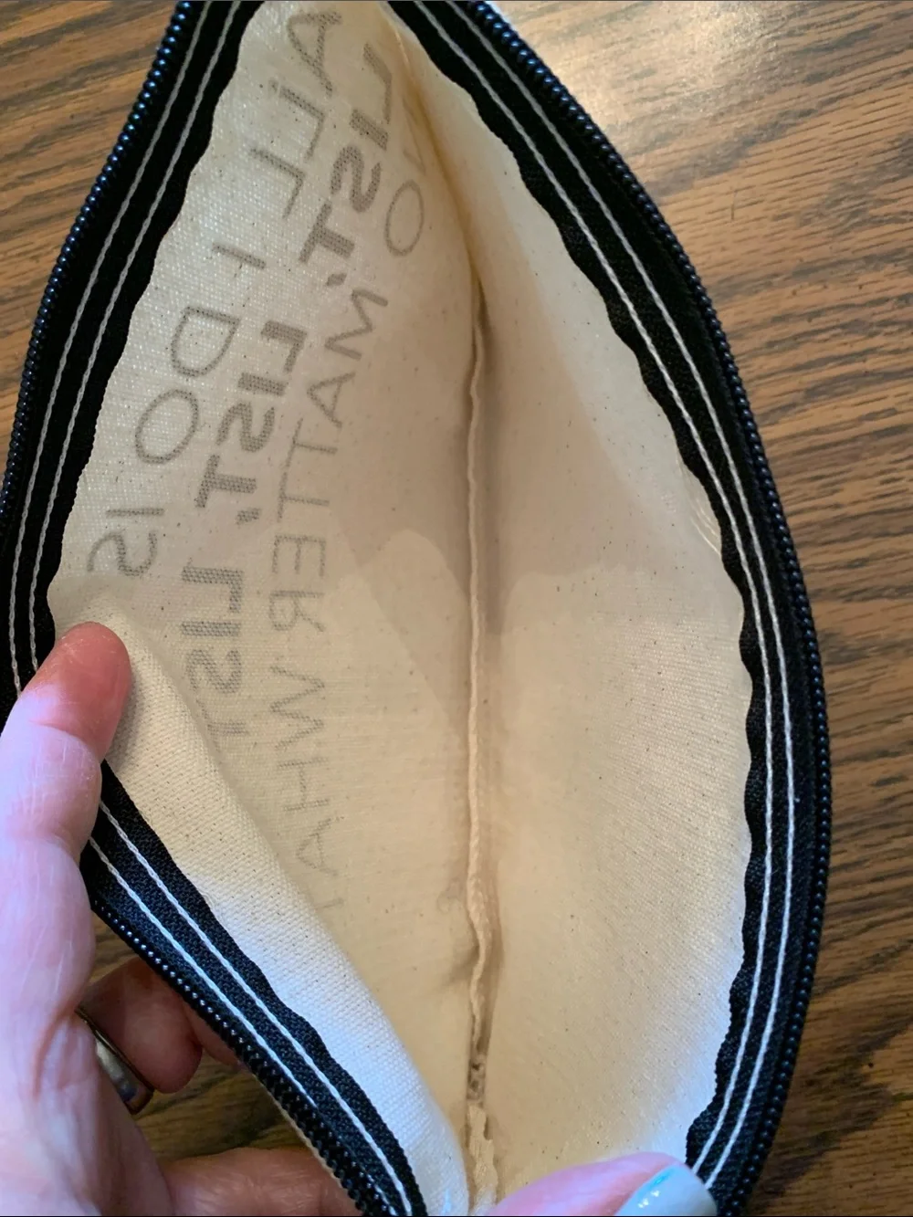 NWOT Poshmark Branded Canvas Tote Pouch in Natural